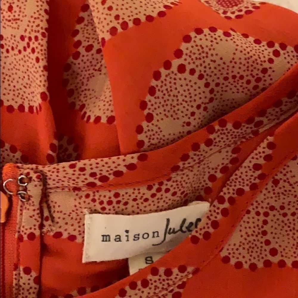 Maison Jules A-line Orange Flowy Dress Size small - Picture 5 of 7